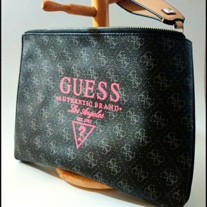 Guess Los Angeles Black And Pink Bag - image 1